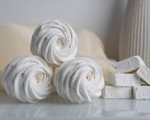 white Apple marshmallow and coconut marshmallow