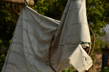 old wooden swing