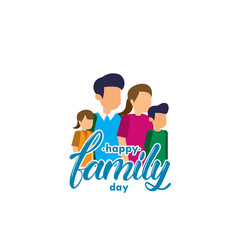 International Day Of Families Design Vector Illustration. Happy Family Day