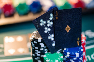 Casino Black Jack table
