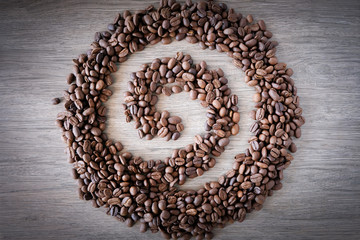 organic coffee bean backgound texture