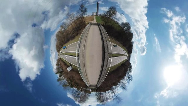 Little Planet Video - Autobahn in Deutschland