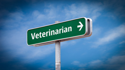 Street Sign to Veterinarian