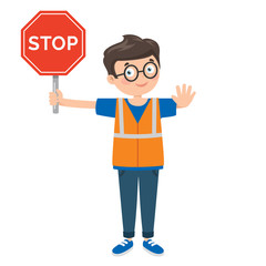 Traffic Concept With Funny Characters