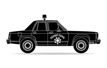 Amerikanisches Polizeiauto aus den 70 er Jahren