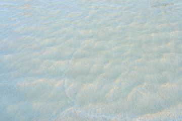 Salt crystals in the water, background