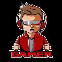Gamer Esport Mascot Logo Design