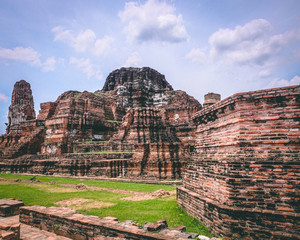 AYUTTHAYA, THAILAND many Tourists from around the world MUST visit went come to Thailand,  Ayutthaya is old Thailand grand palace and famous sightseeing place, world heritage of Thailand
