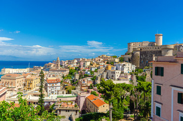 Fototapeta na wymiar Gaeta Italy. A general view of the old town.