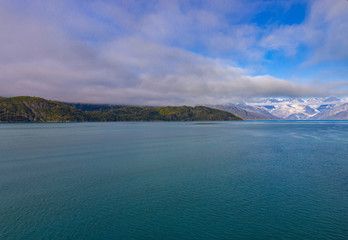 Fototapeta na wymiar Alaska landscape. The beautiful nature of Alaska. Banner panorama.