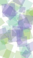 Multicolored translucent hexagons on white background. Vertical image orientation. 3D illustration