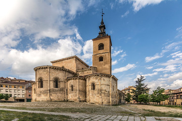 Fototapeta na wymiar Church of San Millan in Segovia, 12th century Romanesque style (Castilla y León, Spain)
