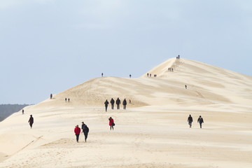 Pyla-sur-Mer, Landes/France; Mar. 27, 2016. The Dune of Pilat is the tallest sand dune in Europe....