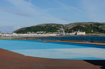 Empty childrens paddling pool