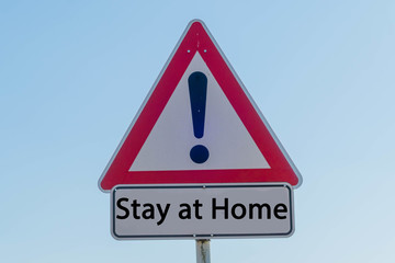 Sign Stay at Home 