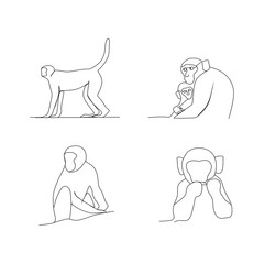monkey pack continuous line