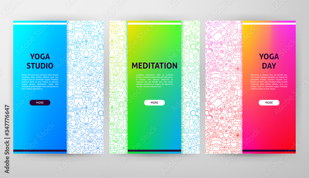 Canvas Prints Yoga Brochure Web Design