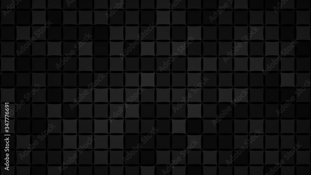 Wall mural abstract background of small squares or pixels in black and gray colors