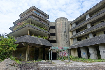 Abandoned hotel in the azores