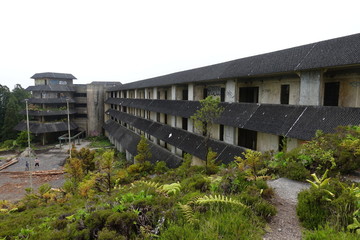 Old abandoned hotel on the azores
