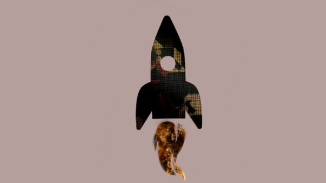 rocket in space
