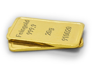 2 St&uuml;ck 20g Goldbarren,