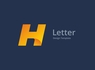 Letter H logo icon design template elements