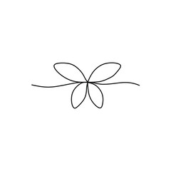 butterfly continuous line