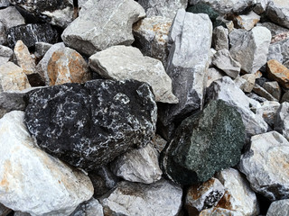 Stone for construction and concrete mixing