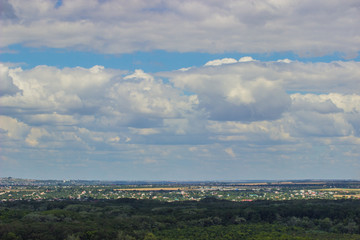 clouds over the city