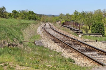 Obraz premium old railway track