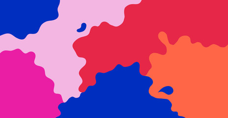 Colorful abstract background. Modern vector pattern with multicolor abstract shapes.