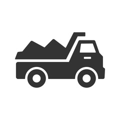 Naklejka premium Dump truck icon