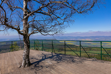 Stolowe Mountains National Park. View from Szczeliniec Wielki near Kudowa-Zdroj, Lower Silesia,...