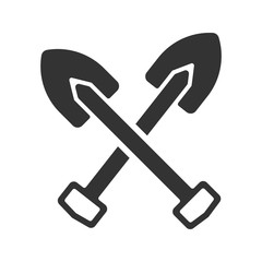 Digging shovel icon