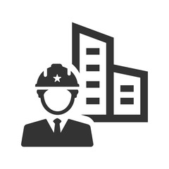 Construction engineer icon