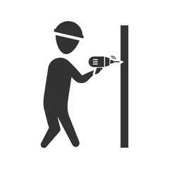 Wall drilling icon