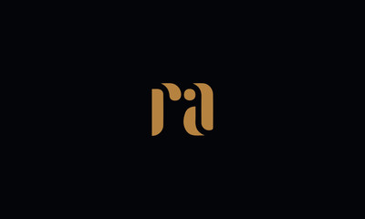 RA Letter Logo Design Template Vector Minimal