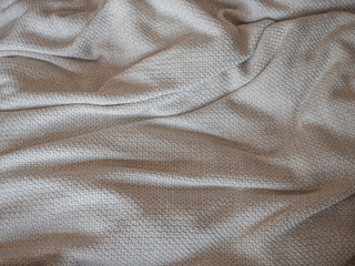 Fototapeta premium Crumpled Knitted Blanket
