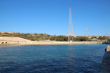 rinella bay in kalkara in malta