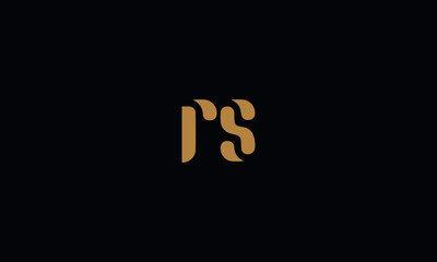 RS Letter Minimal Logo Design Template Vector illustration 