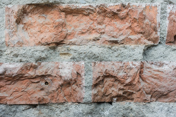 Brick wall - architecture abstract pattern