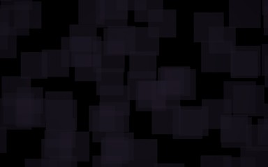 Black abstract background. Backdrop with grey squares. 3D illustration