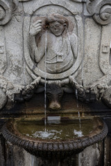 Bom jesus do monte on cloudy day sanctuary in tenoes outside braga northern