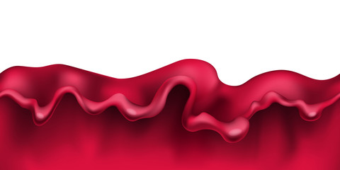 Red wine splash wave