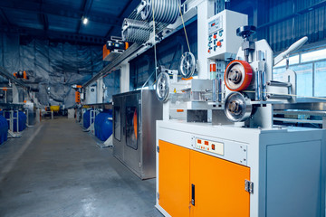 Inside the new factory manufacturing electrical cable.