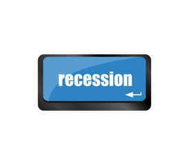recession enter button on computer keyboard key