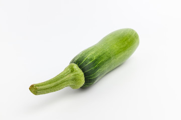 Green raw zucchini with background