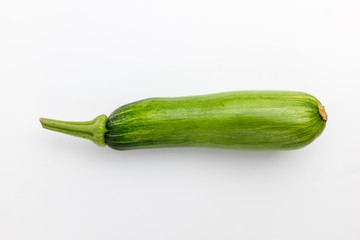 Green raw zucchini with background