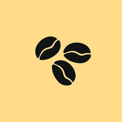 coffee beans icon flat vector eps 10